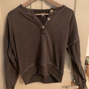 American Eagle Outfitters Sweaters - Buttoned Crewneck American Eagle Outfitters Sweaters - Buttoned Crewneck
